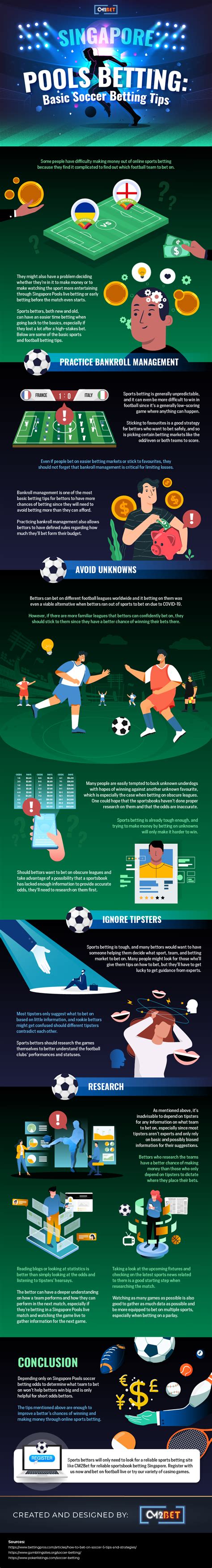 Soccer Betting Tips For The Singapore Pools .